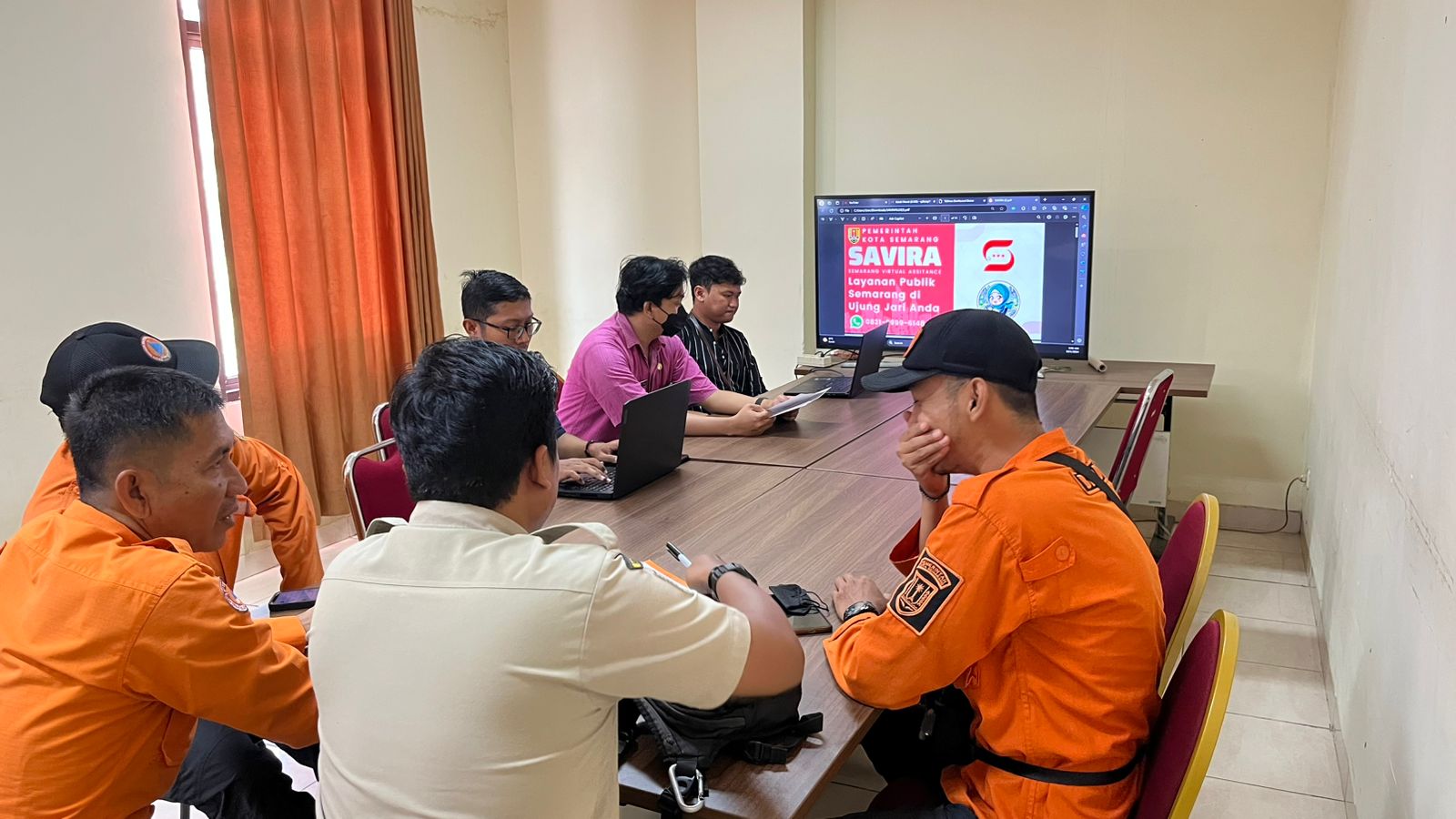 Survei Koordinasi Aplikasi SAVIRA di Kantor BPBD oleh DISKOMINFO Kota Semarang